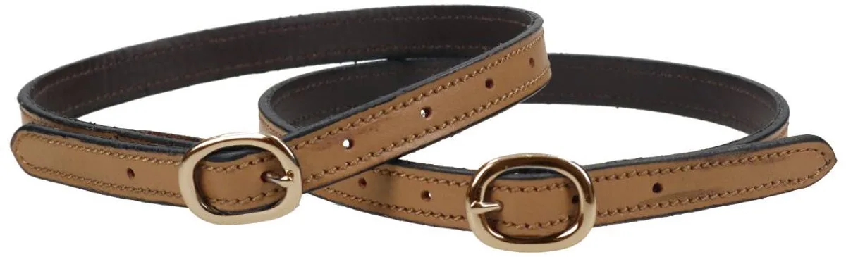 Sporenriemen Epplejeck Luxe Leer de Epplejeck en Middenbruin-goud – photo produit