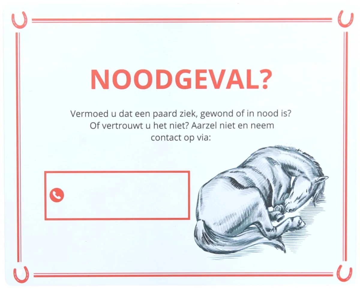 Weidebord Noodgeval de Epplejeck – photo produit