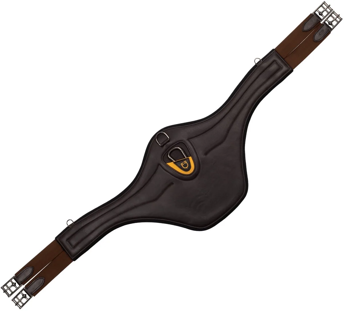 Springsingel met Buikflap 120cm de Equestro en Marron – photo produit