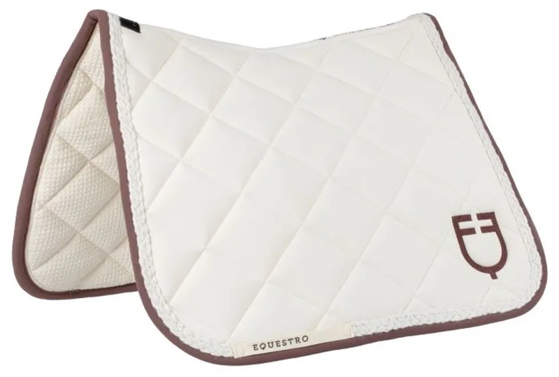 Zadeldek Braided Cord FW25 Full von Equestro in Antique White – Produktfoto