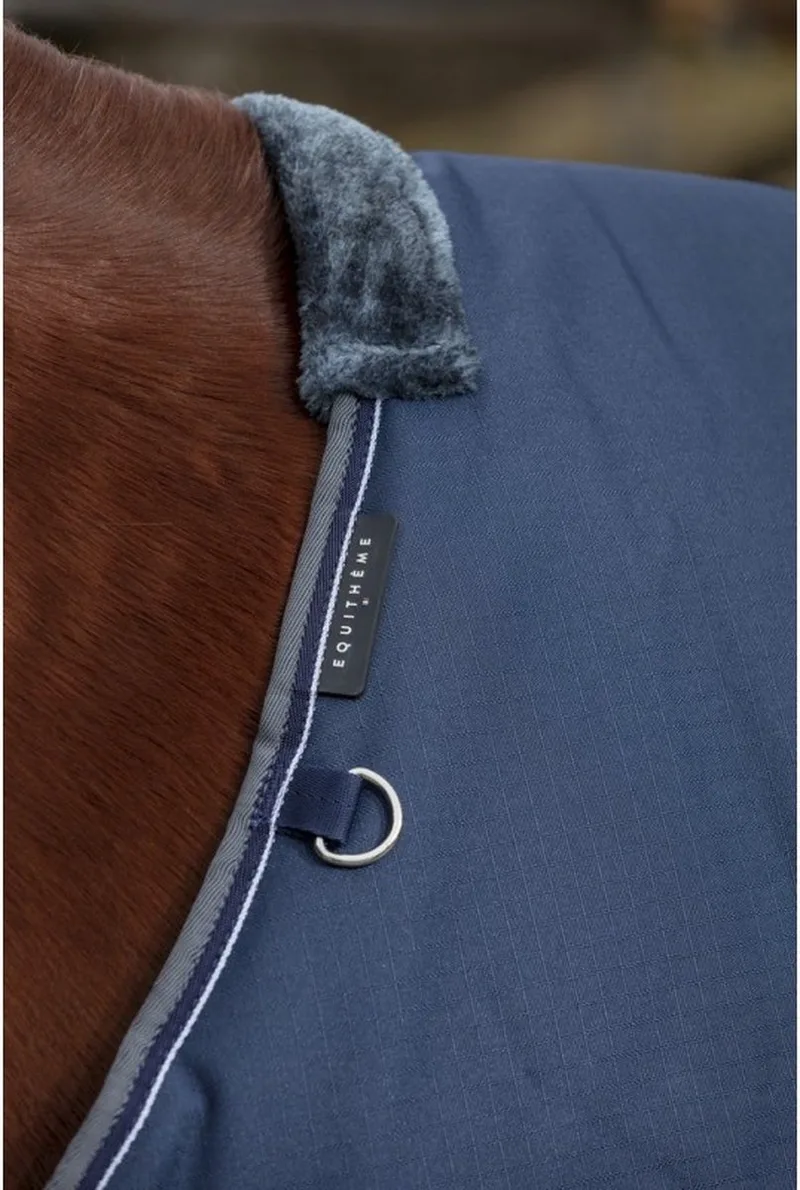 Deken 600D Navy/Grey 300gr 125/4.0 - Regendeken by Equi-Theme in Bordeaux – product photo