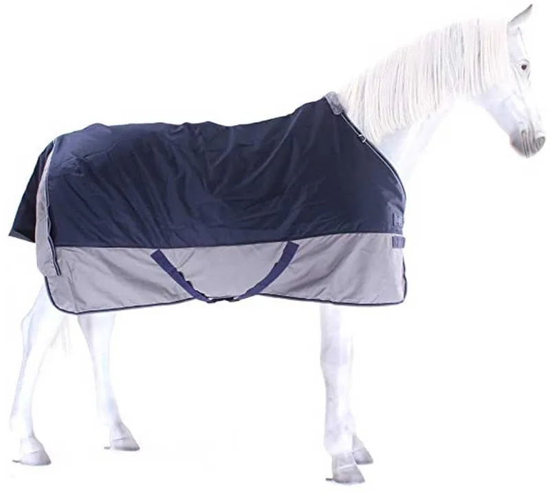 Deken 600D Navy/Grey 300gr 135/4.3 - Regendeken by Equi-Theme in Blue, Grey – product photo