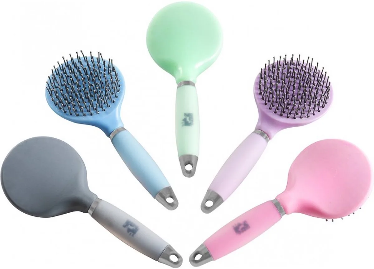 Hippo-Tonic Gel Staart- en Manenborstel - Lichtroze von Equi-Theme – Produktfoto