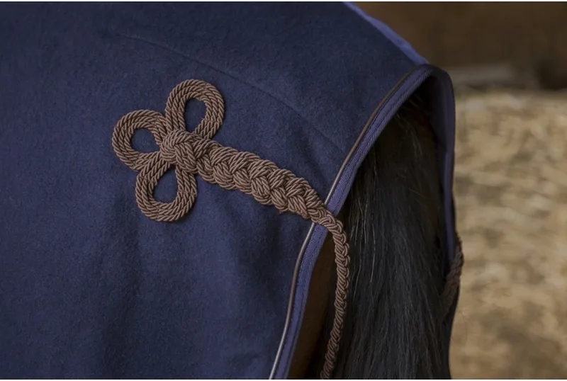 Teddy Wollen deken Navy - 175 (5.9) - Zweetdeken by Equi-Theme in Bordeaux – product photo