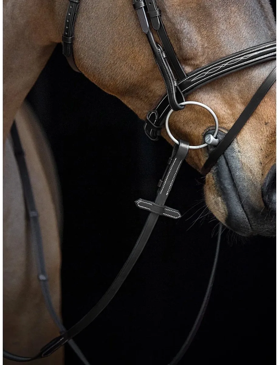 Antislip paardenteugels Equiline van Equiline in Zwart – productfoto