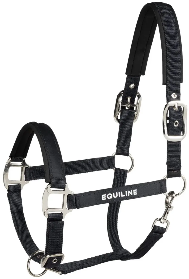Halster voor paarden Equiline Terry von Equiline in Schwarz – Produktfoto