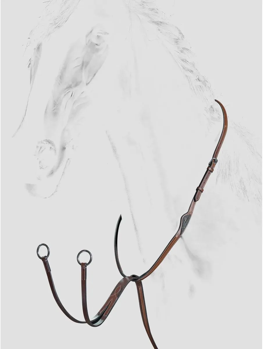 Klassieke ring martingaal Equiline de Equiline en Marron – photo produit