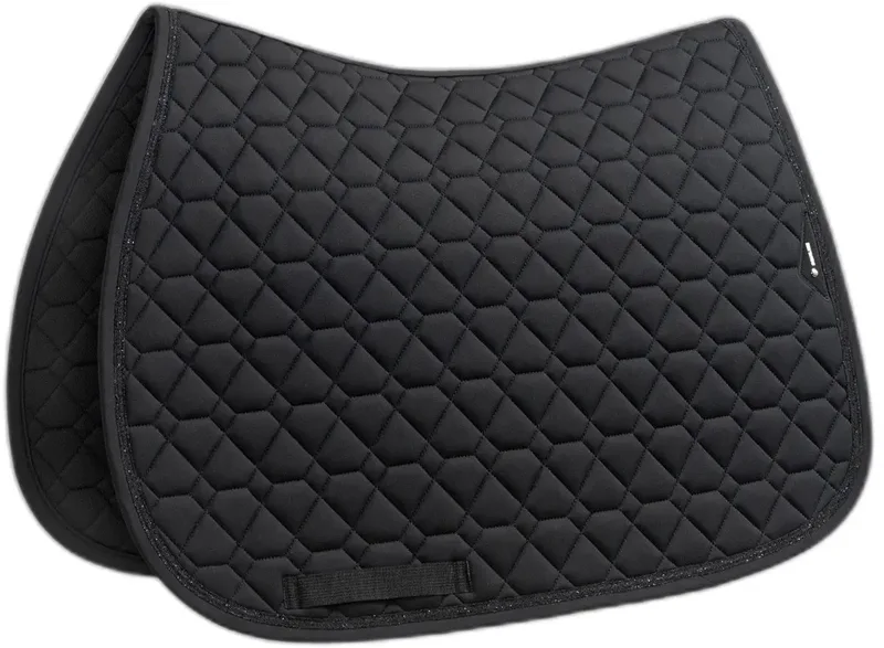 Zadeldek Tech Diamond Black - Jump Full | Zadeldekje paard von Equiline in Schwarz – Produktfoto