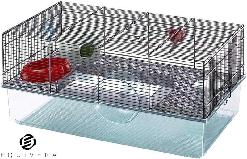 Hamsterkooi - Hamster - Hamster Kooi - Kooi voor Hamster - Hamster Huisje - Hamsterhuisje by Equivera in Multicolour – product photo