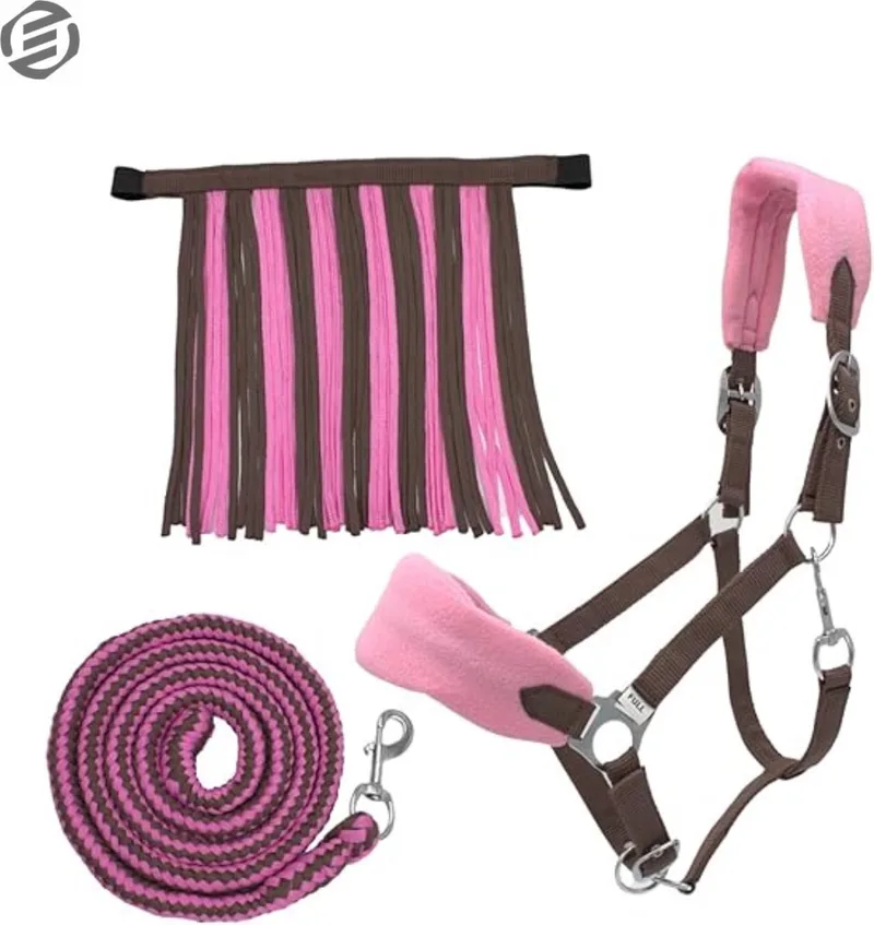 Hobby Horse Halster - Touwhalster - Hobbyhorsing - Halstertouw - Accessoires voor Hobby Horse de Equivera en Marron – photo produit