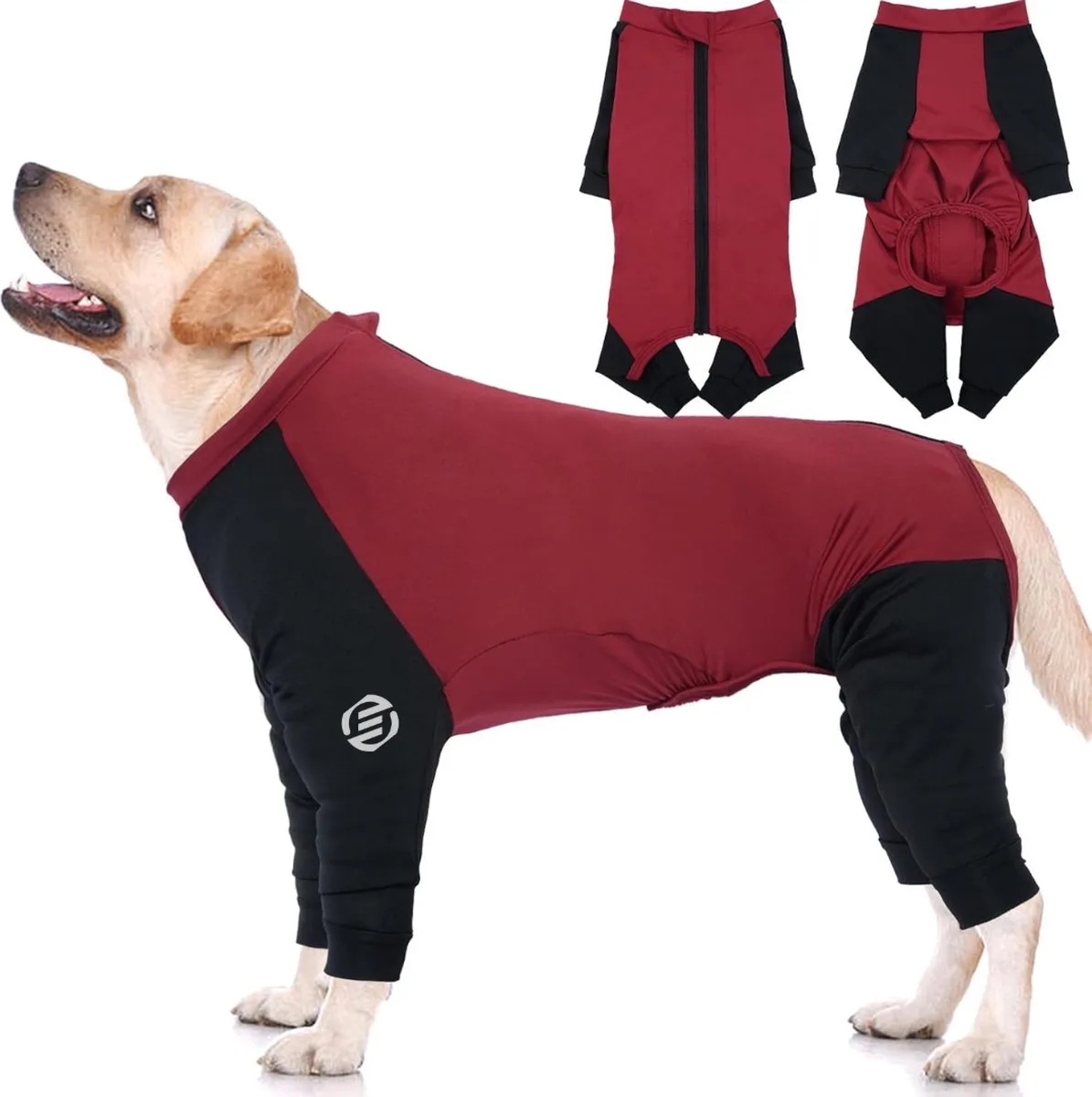 Honden Pyjama - Hondentrui - Honden Kleding - Hondenpyjama - Pyjama Voor Honden från Equivera i Röd – produktbild