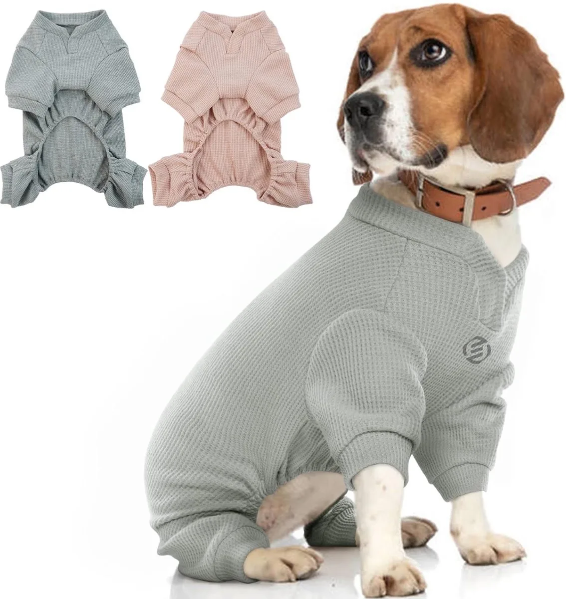 Honden Pyjama - Hondentrui - Honden Kleding - Hondenpyjama - Pyjama Voor Honden van Equivera in Grijs – productfoto