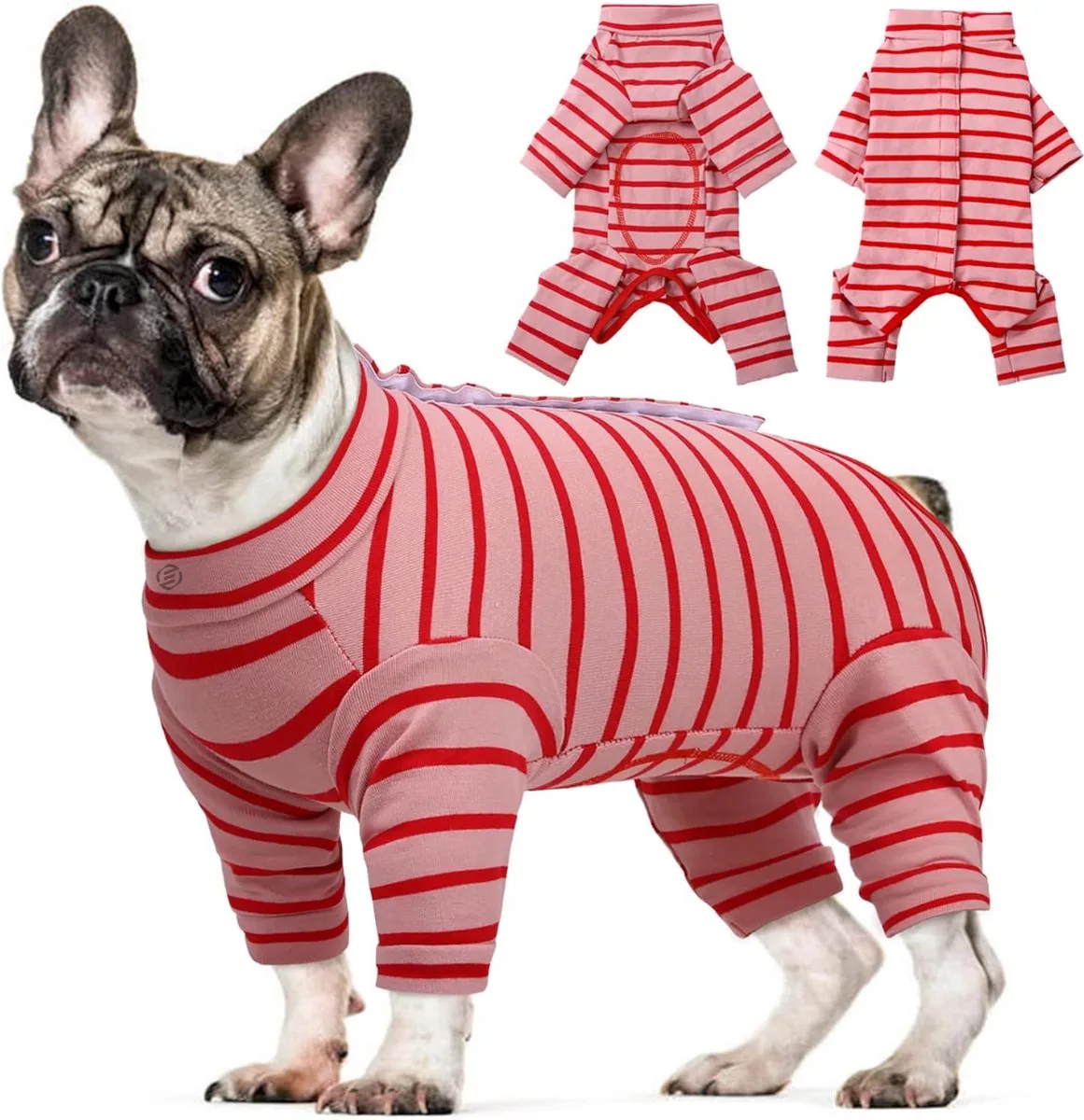 Honden Pyjama - Hondentrui - Honden Kleding - Hondenpyjama - Pyjama Voor Honden de Equivera en Rouge – photo produit
