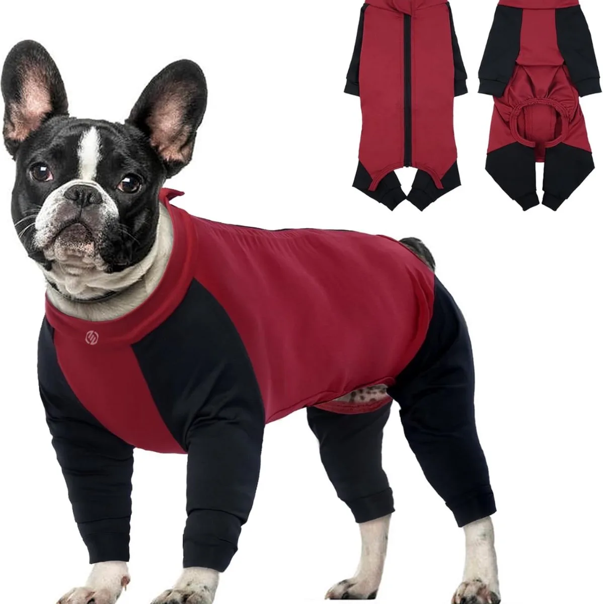 Honden Pyjama - Hondentrui - Honden Kleding - Hondenpyjama - Pyjama Voor Honden från Equivera i Röd – produktbild
