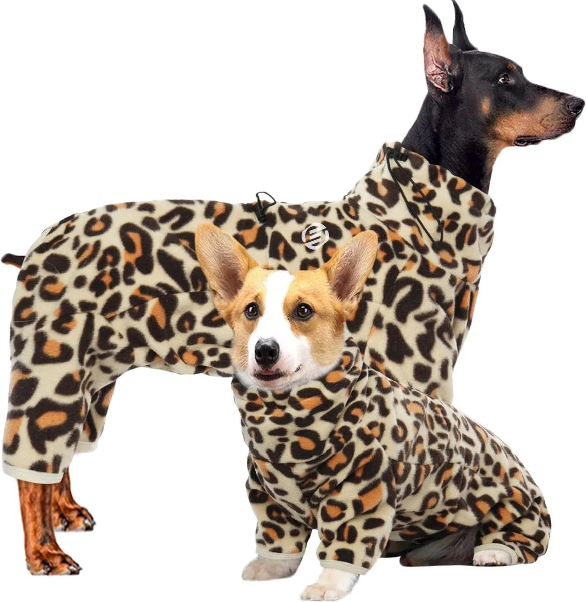 Honden Pyjama - Hondentrui - Honden Kleding - Hondenpyjama - Pyjama Voor Honden von Equivera in Luipaardprint – Produktfoto