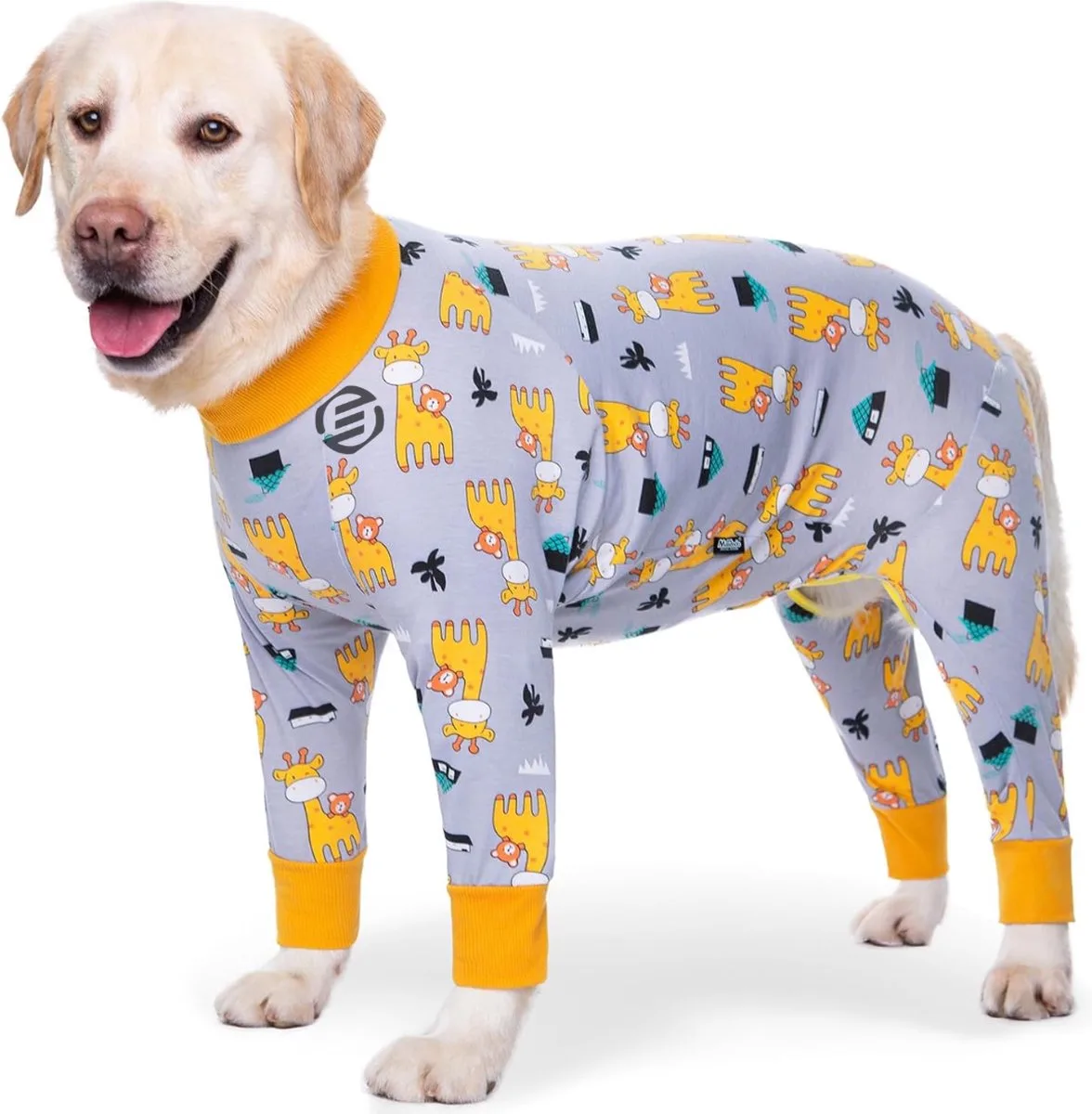Honden Pyjama - Hondentrui - Honden Kleding - Hondenpyjama - Pyjama Voor Honden från Equivera i Grijze giraf – produktbild