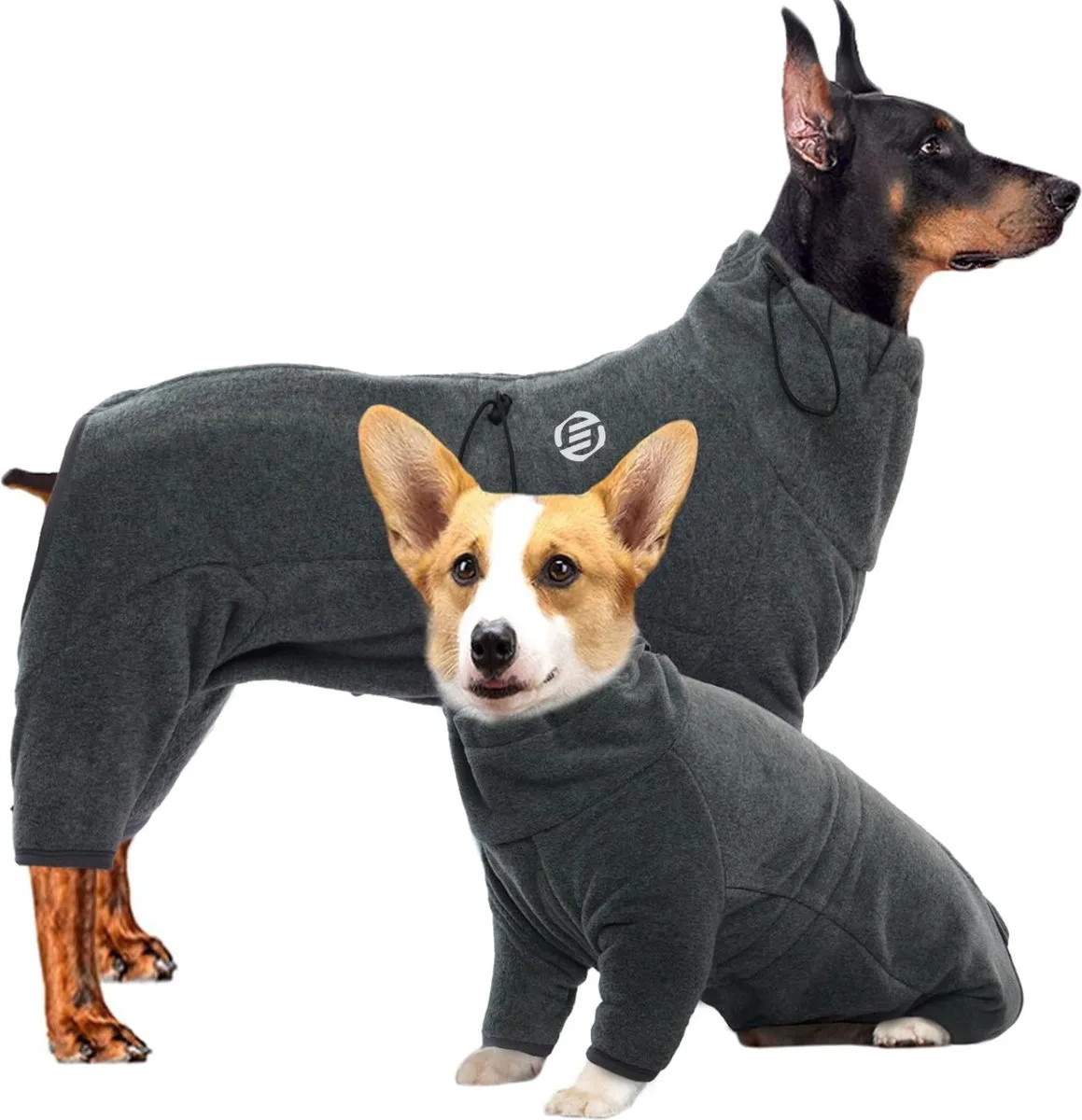 Honden Pyjama - Hondentrui - Honden Kleding - Hondenpyjama - Pyjama Voor Honden von Equivera in Grau – Produktfoto