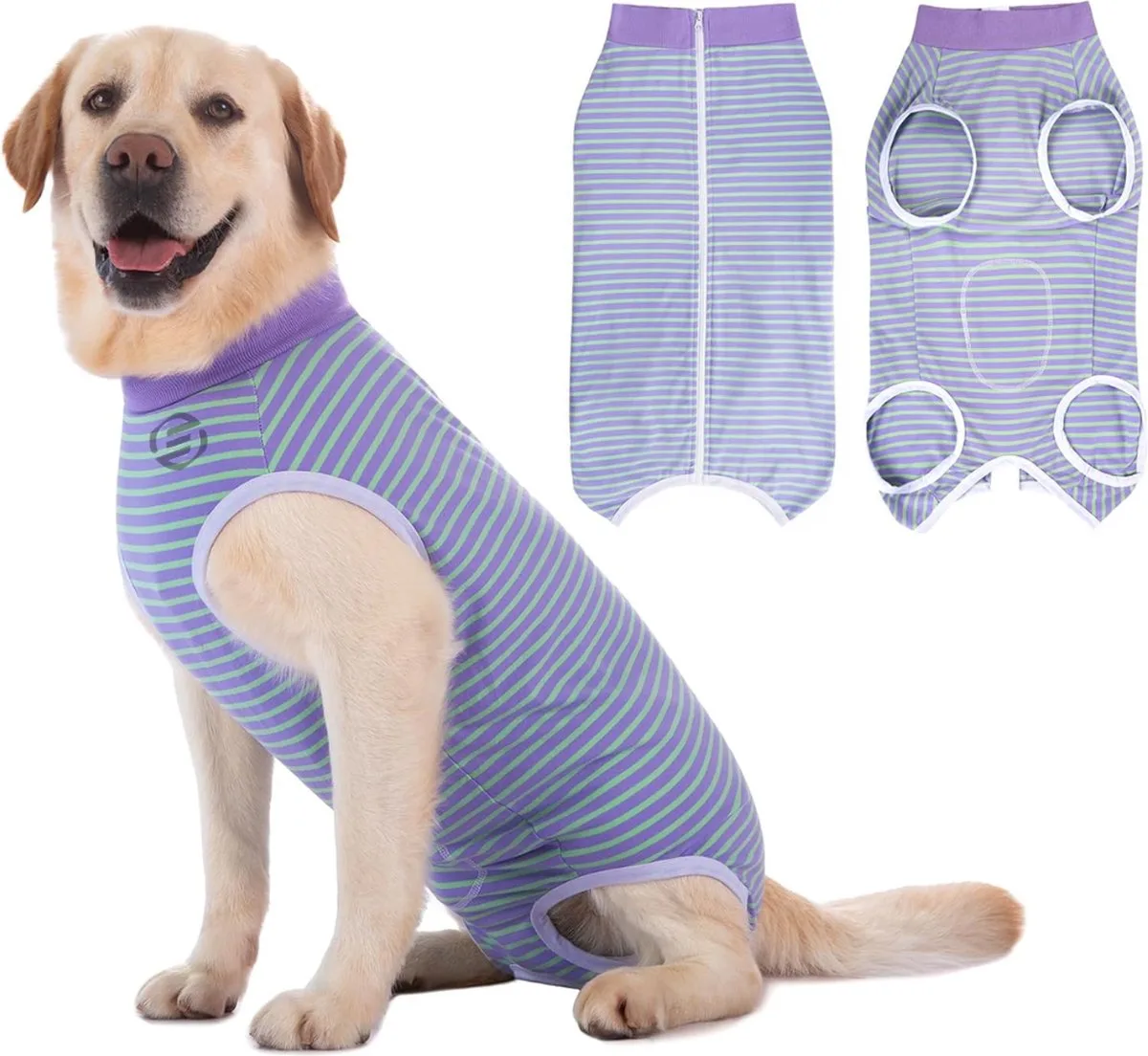 Honden Pyjama - Hondentrui - Honden Kleding - Hondenpyjama - Pyjama Voor Honden från Equivera i ‎Purple Green – produktbild