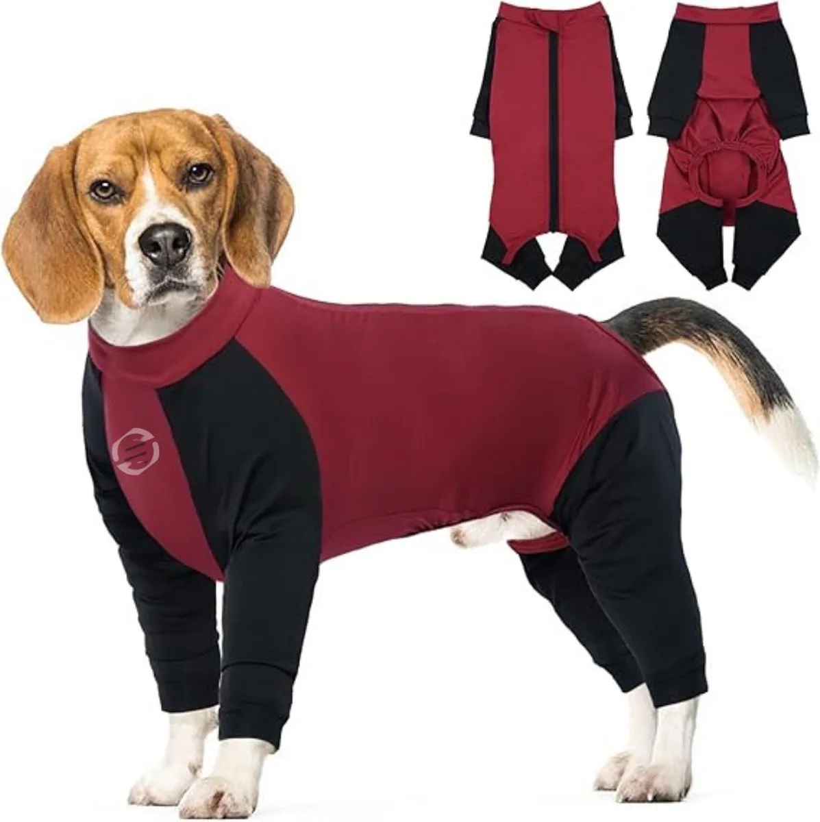 Honden Pyjama - Hondentrui - Honden Kleding - Hondenpyjama - Pyjama Voor Honden från Equivera i Röd – produktbild