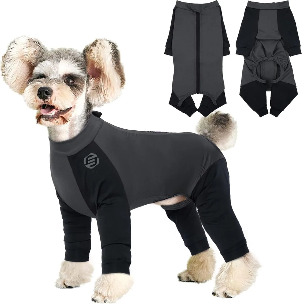 Honden Pyjama - Hondentrui - Honden Kleding - Hondenpyjama - Pyjama Voor Honden van Equivera in Grijs – productfoto