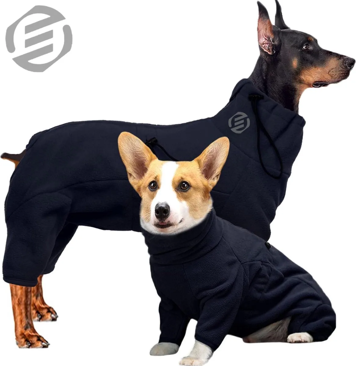 Honden Pyjama - Hondentrui - Honden Kleding - Hondenpyjama - Pyjama Voor Honden de Equivera en Bleu foncé – photo produit