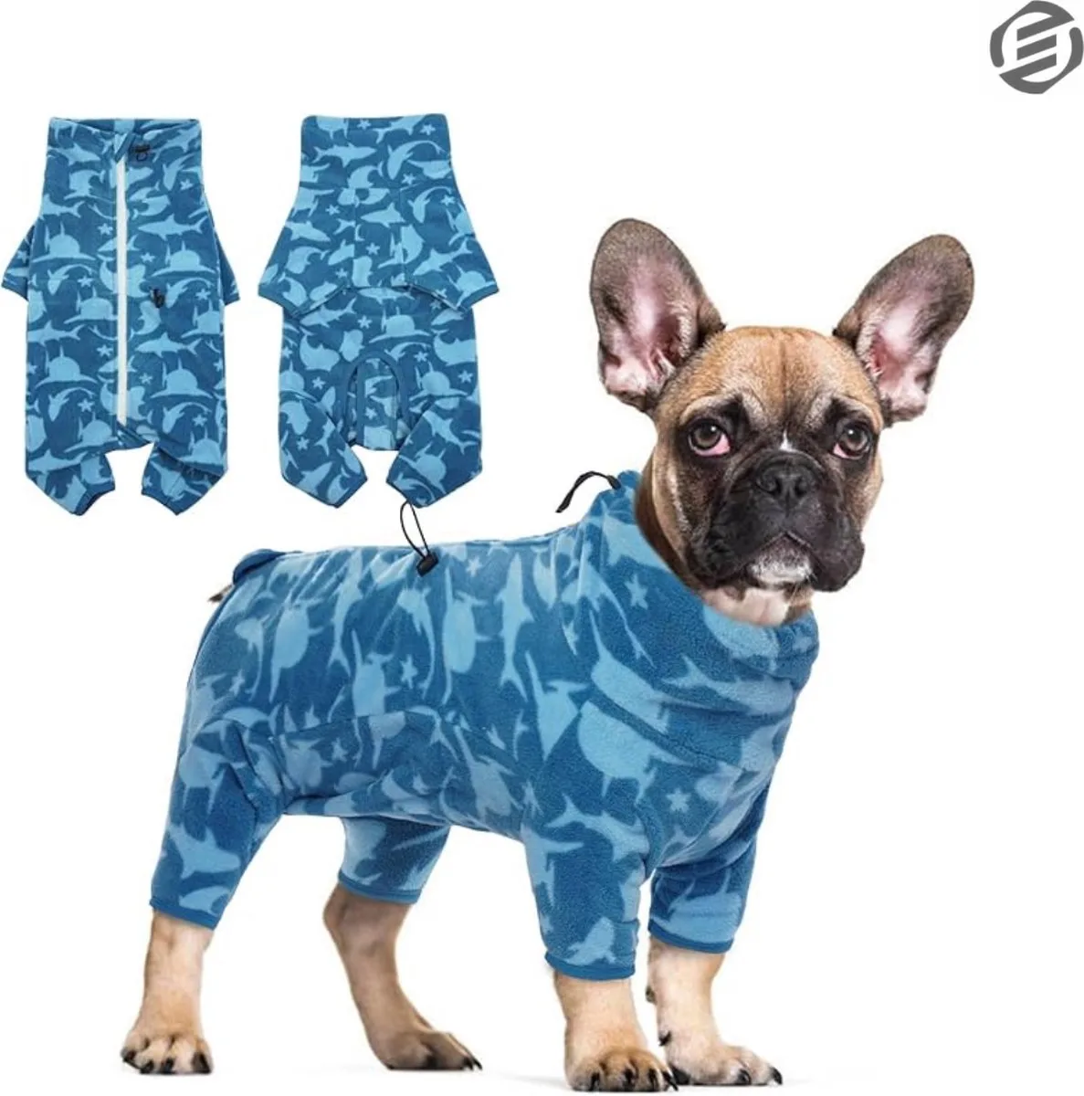 Honden Pyjama - Hondentrui - Honden Kleding - Hondenpyjama - Pyjama Voor Honden by Equivera in Blue – product photo