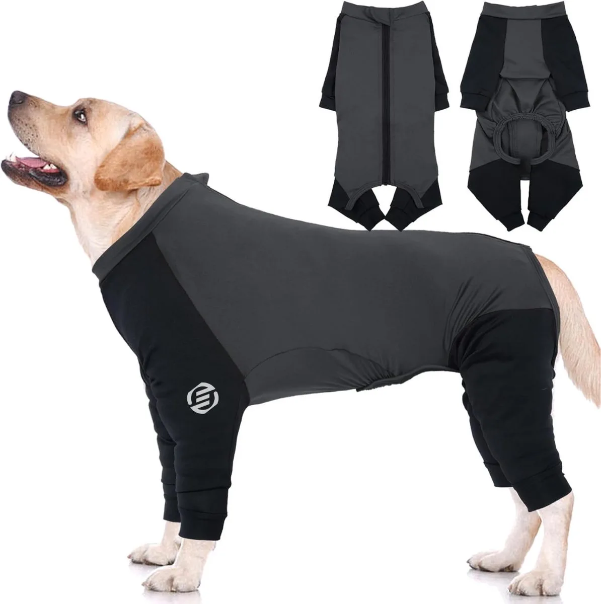 Honden Pyjama - Hondentrui - Honden Kleding - Hondenpyjama - Pyjama Voor Honden de Equivera en Gris – photo produit