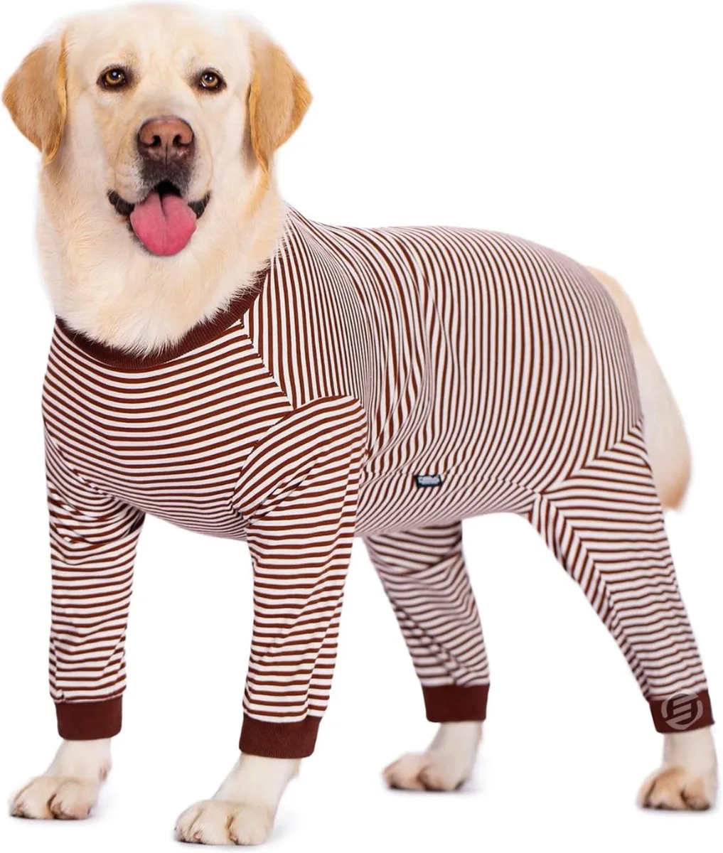 Honden Pyjama - Hondentrui - Honden Kleding - Hondenpyjama - Pyjama Voor Honden från Equivera i Coffee – produktbild