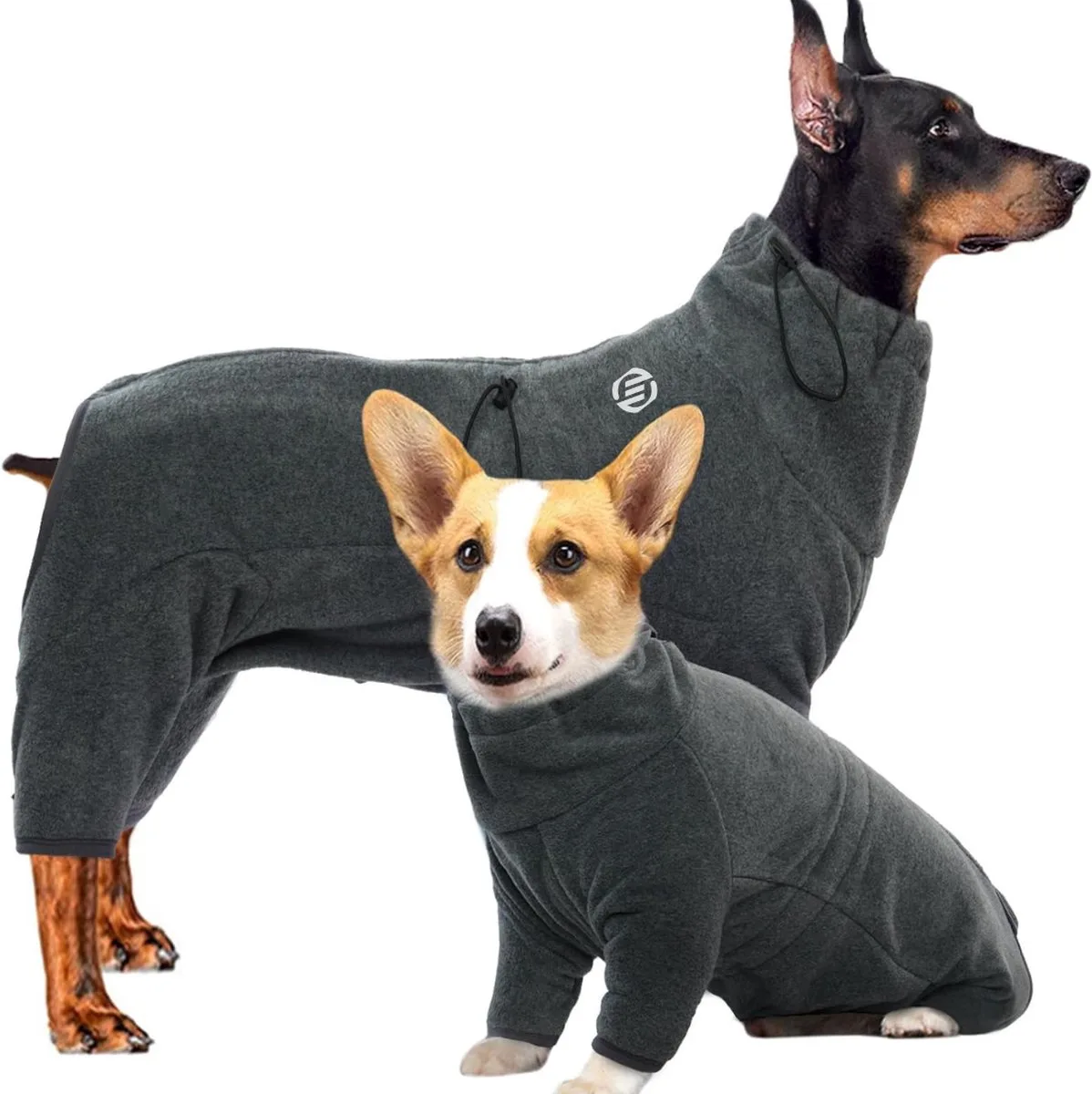 Honden Pyjama - Hondentrui - Honden Kleding - Hondenpyjama - Pyjama Voor Honden by Equivera in Grey – product photo