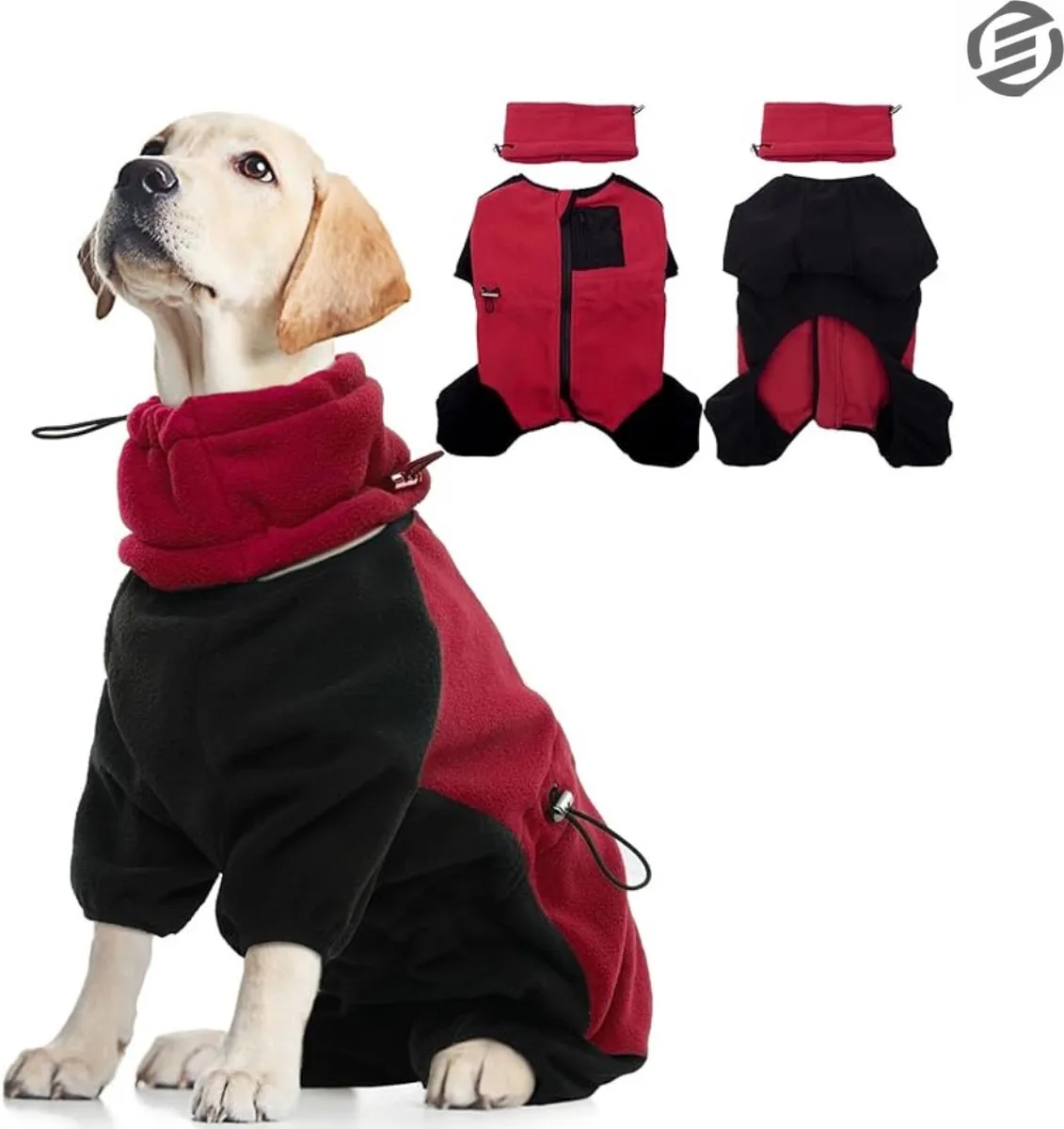 Honden Pyjama - Hondentrui - Honden Kleding - Hondenpyjama - Pyjama Voor Honden by Equivera in Black – product photo
