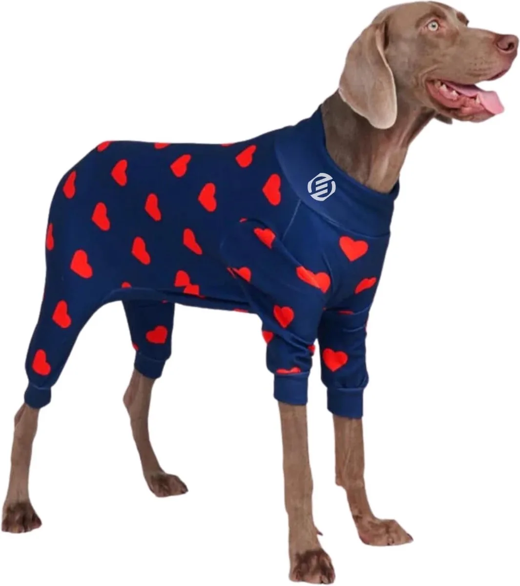 Honden Pyjama - Hondentrui - Honden Kleding - Hondenpyjama - Pyjama Voor Honden de Equivera en Harten – photo produit