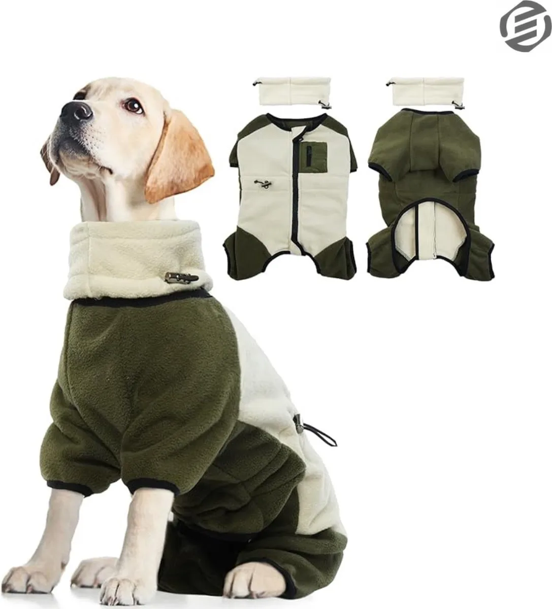 Honden Pyjama - Hondentrui - Honden Kleding - Hondenpyjama - Pyjama Voor Honden van Equivera – productfoto
