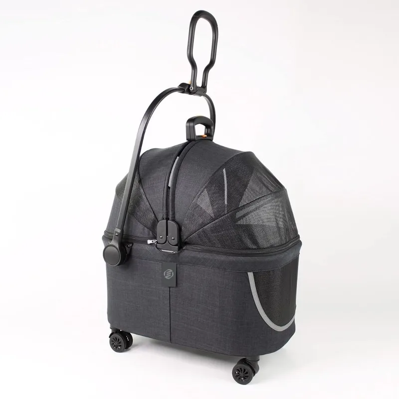 Hondenbuggy - Honden Buggy - Hondenbuggy's - Hondenbuggy All Terrain - Hondenbuggy Comfort - Hondenwagen - Kinderwagen voor Hond - Kinderwagen voor Honden de Equivera en Gris – photo produit