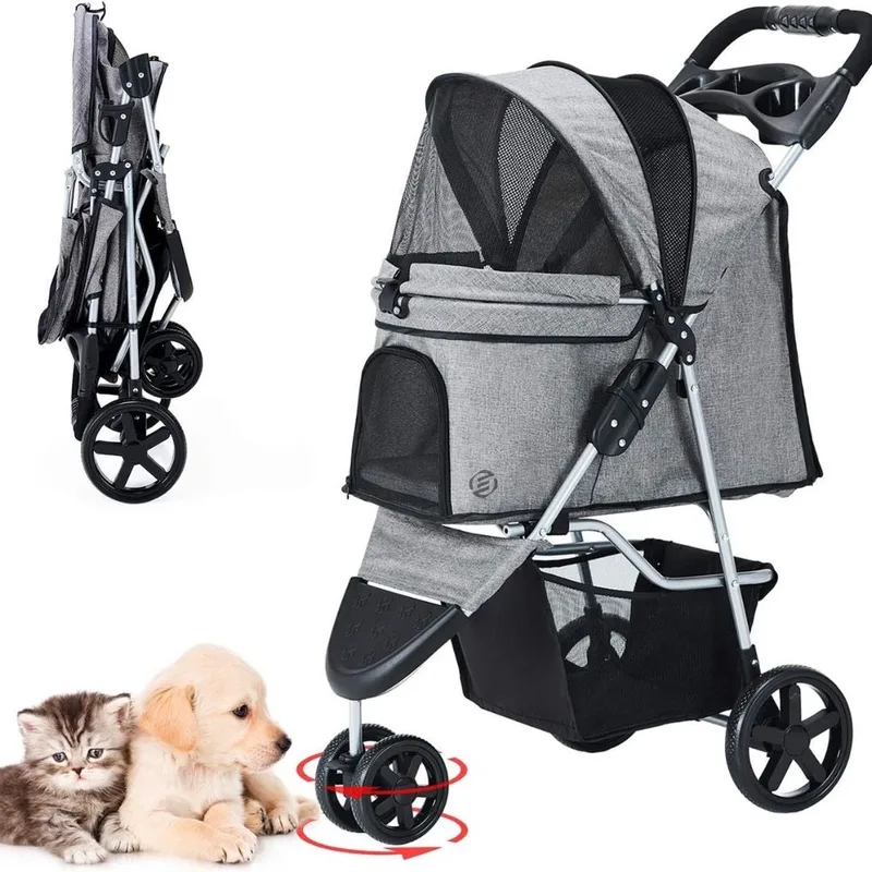 Hondenbuggy - Honden Buggy - Hondenbuggy's - Hondenbuggy All Terrain - Hondenbuggy Comfort - Hondenwagen - Kinderwagen voor Hond - Kinderwagen voor Honden by Equivera – product photo