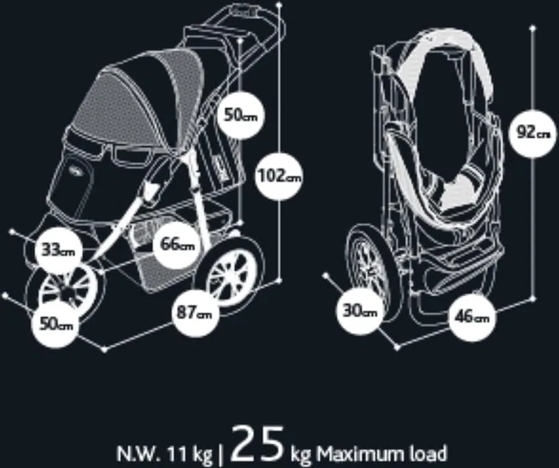 Hondenbuggy - Honden Buggy - Hondenbuggy's - Hondenbuggy All Terrain - Hondenbuggy Comfort - Hondenwagen - Kinderwagen voor Hond - Kinderwagen voor Honden de Equivera – photo produit