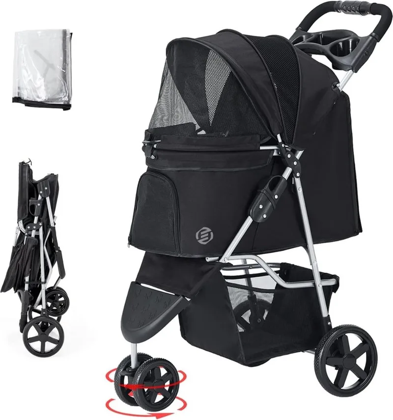 Hondenbuggy - Honden Buggy - Hondenbuggy's - Hondenbuggy All Terrain - Hondenbuggy Comfort - Hondenwagen - Kinderwagen voor Hond - Kinderwagen voor Honden by Equivera – product photo