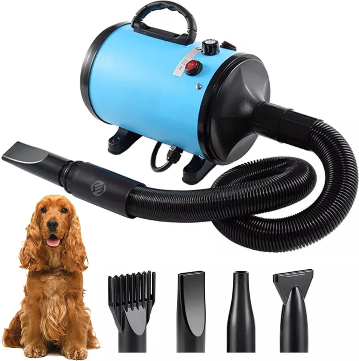 hondenfohn - waterblazer - waterblazer voor honden - hondenfohn waterblazer - honden fohn van Equivera in Blauw – productfoto