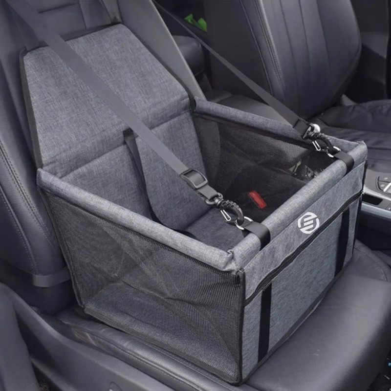Hondenmand Auto - Autostoel Hond - Automand Hond - Hondenstoel Auto - Hondenmand Auto Achterbak - Hondenkussen Auto - Honden Mand Auto de Equivera en Gris – photo produit