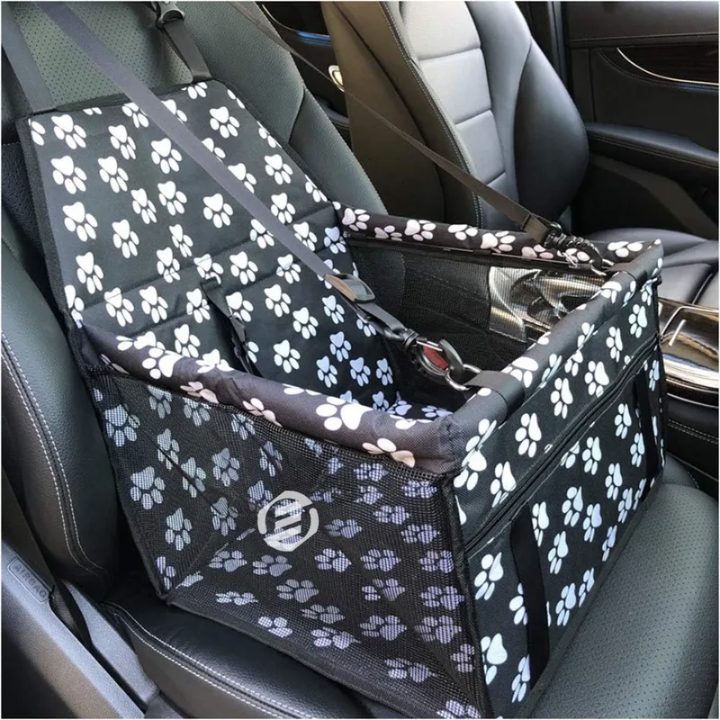 Hondenmand Auto - Autostoel Hond - Automand Hond - Hondenstoel Auto - Hondenmand Auto Achterbak - Hondenkussen Auto - Honden Mand Auto by Equivera in Black – product photo