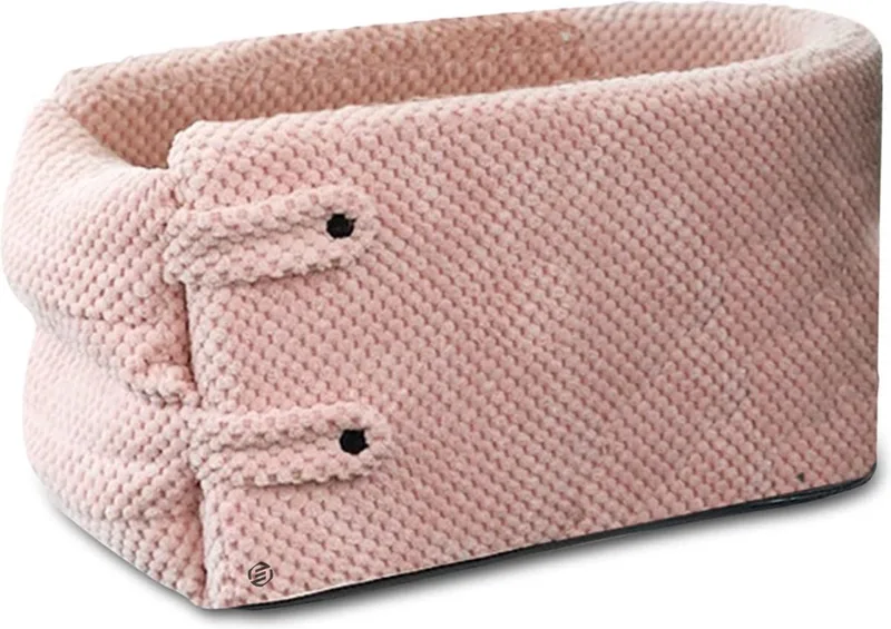 Hondenmand Auto Met Gordel - Hondenmand - Hondenmand Auto - Autostoel Hond - Hondenstoel Auto - Met Gordel by Equivera in Pink – product photo