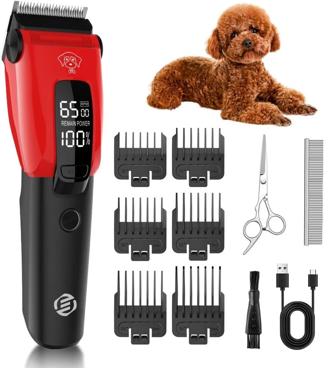 Hondentondeuse Dikke Vacht - Hondentrimmer - Hondentondeuse - Dieren Tondeuse - Honden Tondeuse Voor Trimmers von Equivera in Schwarz – Produktfoto