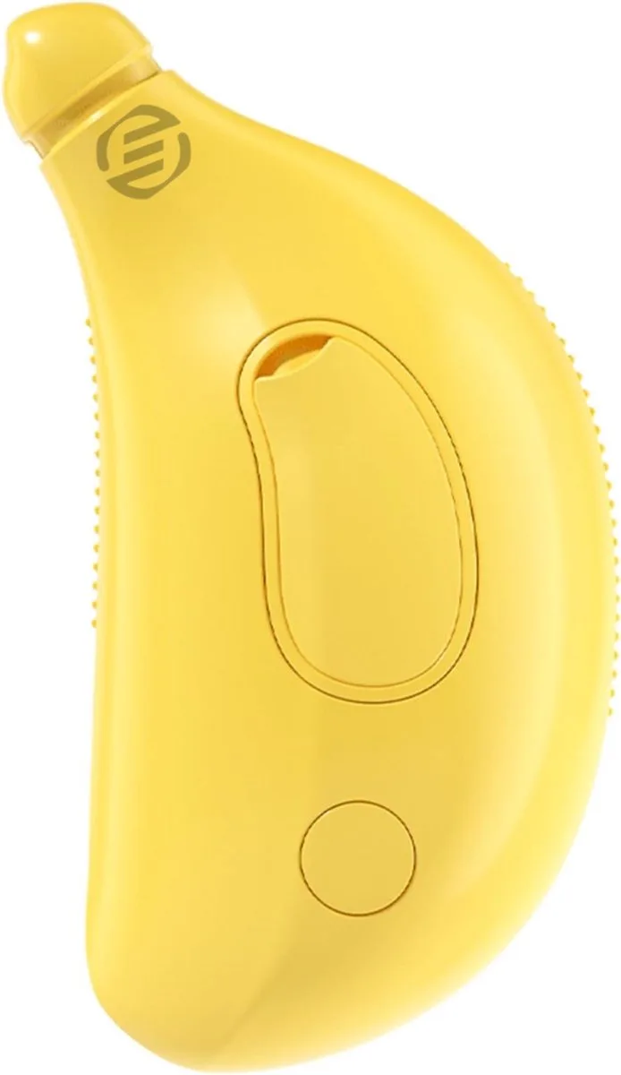 Katten stoomborstel - Kattenstoomborstel - Stomende Kattenborstel - Water borstel kat - Waterborstel Kat - Katten Mistborstel - Mistborstel Kat - Kattenborstel - Borstel Kat - Cat Brush - Steam Brush by Equivera in Yellow – product photo
