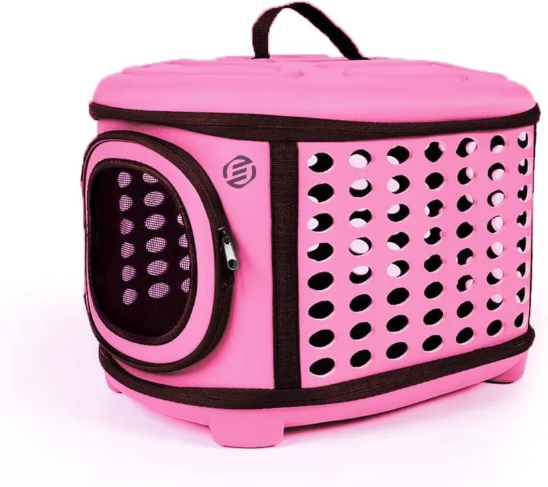 Katten Vervoersbox - Kattenvervoersbox - Reistas Katten - Reismand - Kattendraagtas - Transporttas by Equivera in Pink – product photo