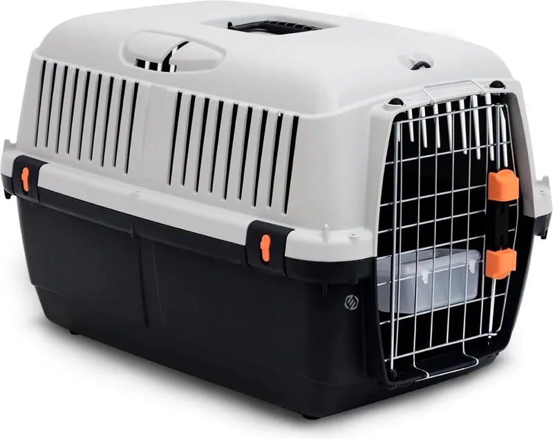 Katten Vervoersbox - Kattenvervoersbox - Reistas Katten - Reismand - Kattendraagtas - Transporttas de Equivera en Gris clair – photo produit
