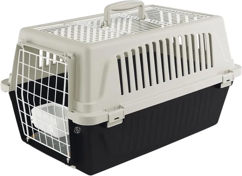 Katten Vervoersbox - Kattenvervoersbox - Reistas Katten - Reismand - Kattendraagtas - Transporttas de Equivera en Noir – photo produit