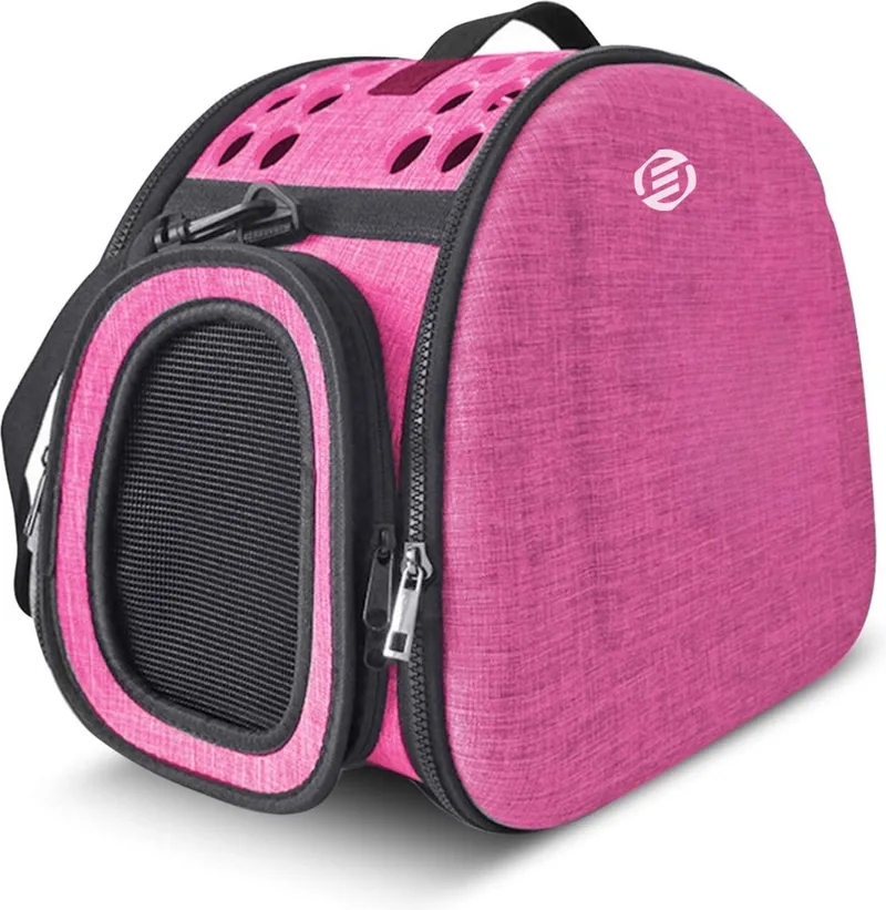 Katten Vervoersbox - Kattenvervoersbox - Reistas Katten - Reismand - Kattendraagtas - Transporttas by Equivera in Pink – product photo