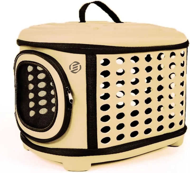 Katten Vervoersbox - Kattenvervoersbox - Reistas Katten - Reismand - Kattendraagtas - Transporttas by Equivera in Beige – product photo