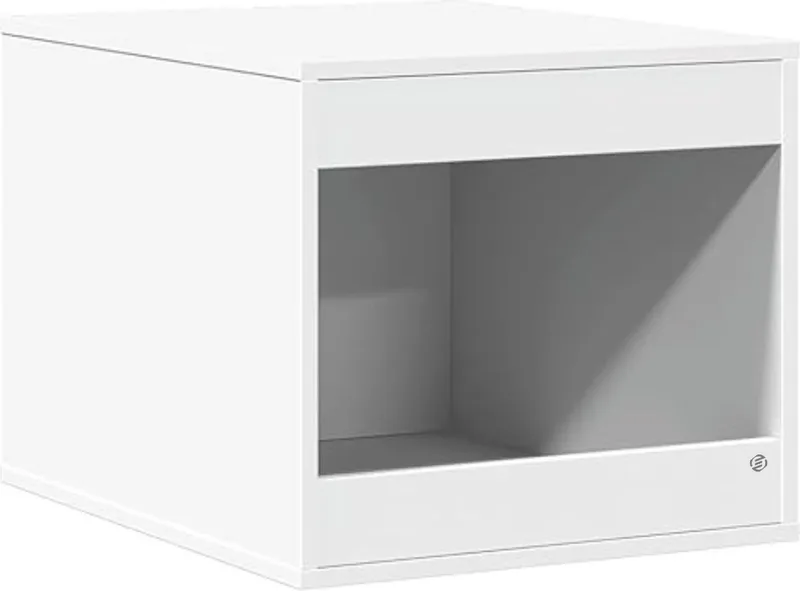 Kattenbak Kast - Kattenkast - Kattenbak Ombouw - Kattenbakkast - Kattenbak Meubel - Kattenhuis Kattenbak - Kattenbak Kast Ombouw - Kattenbak Cover - Kattenmeubel - Katten Bench - Kattenkooi de Equivera en Blanc – photo produit