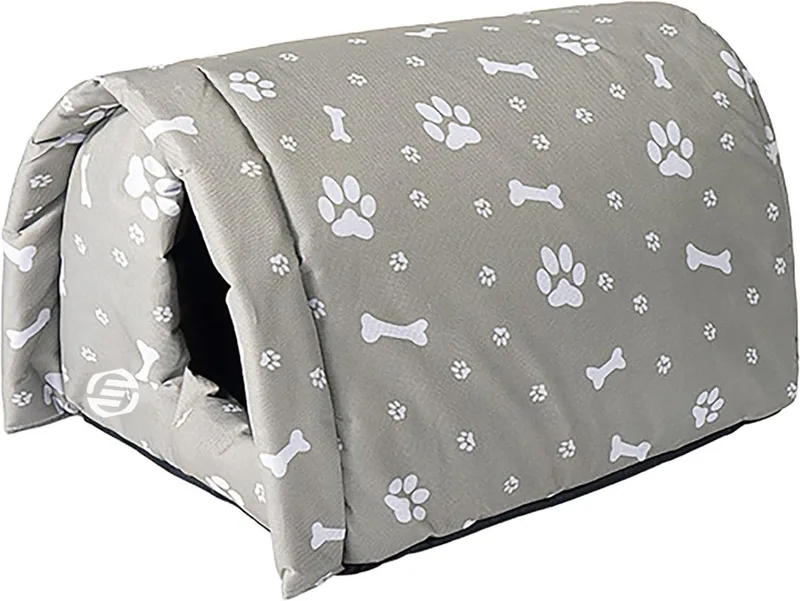 Kattenhuis Voor Buiten - Kattenhuis Buiten - Kattenhok - Kattenhuisje - Kattenvilla - Kattenhok Buiten by Equivera in Grey – product photo