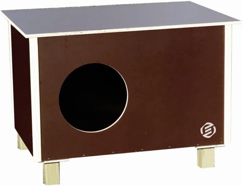 Kattenhuis Voor Buiten - Kattenhuis Buiten - Kattenhok - Kattenhuisje - Kattenvilla - Kattenhok Buiten by Equivera in Brown – product photo
